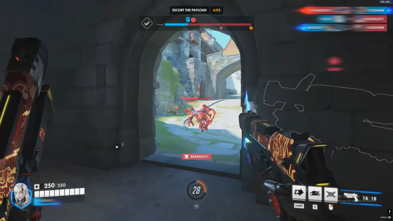 Overwatch 2 competitive match with anti-cheat and overlay risk in mind