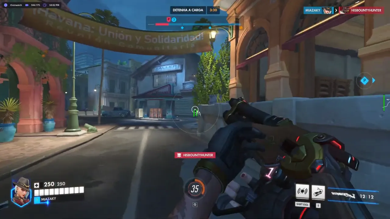 Overwatch 2 Xray cheat hero ESP and smooth targeting on a control map