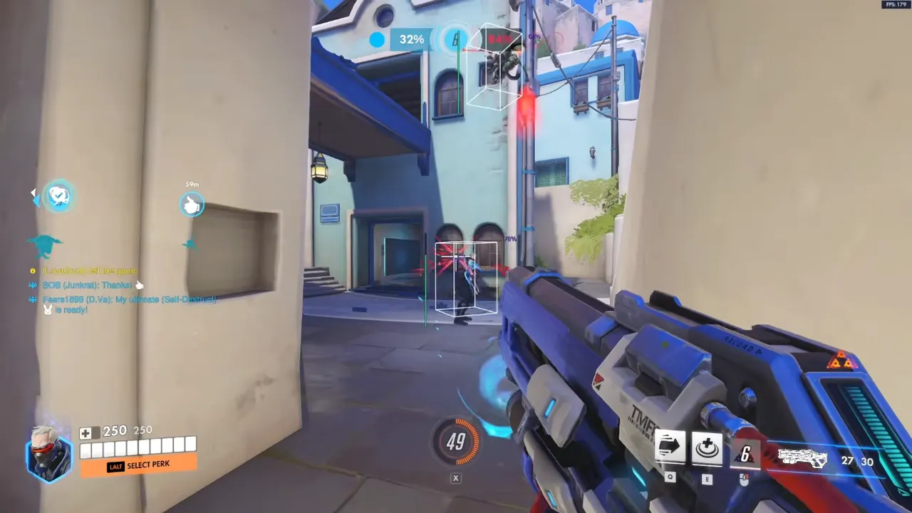 Overwatch 2 hack risk: ranked spectator angle where aimbot tracking looks unnatural