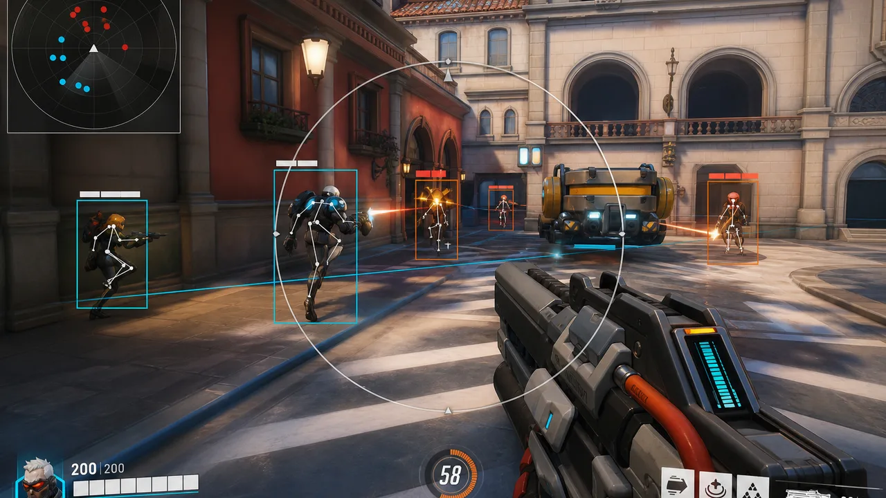 Control point capture overlay with team positioning context