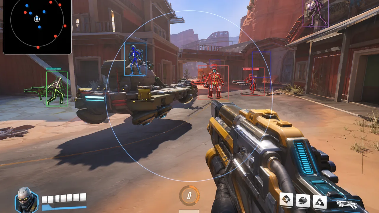 Overwatch 2 hero holding position on control map